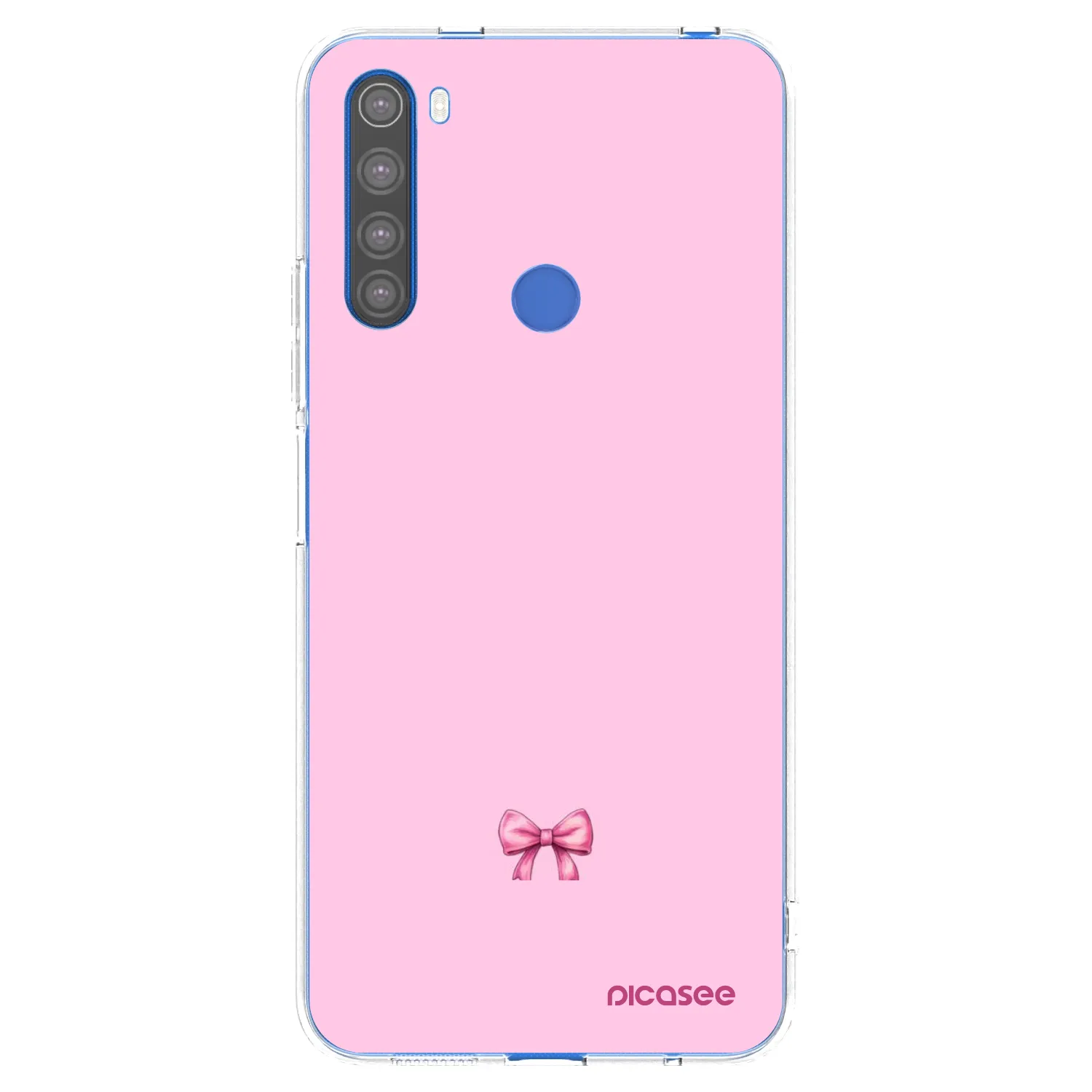 Picasee Xiaomi Redmi Note 8T Hülle - Transparentes Silikon - Blush bow