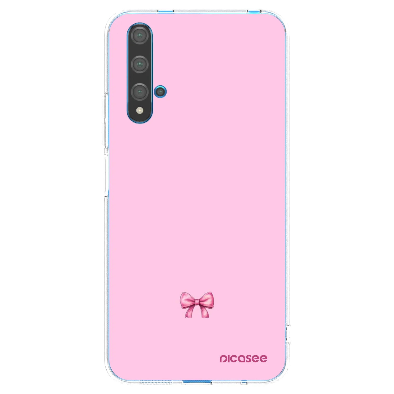 Picasee Huawei Nova 5T Hülle - Transparentes Silikon - Blush bow