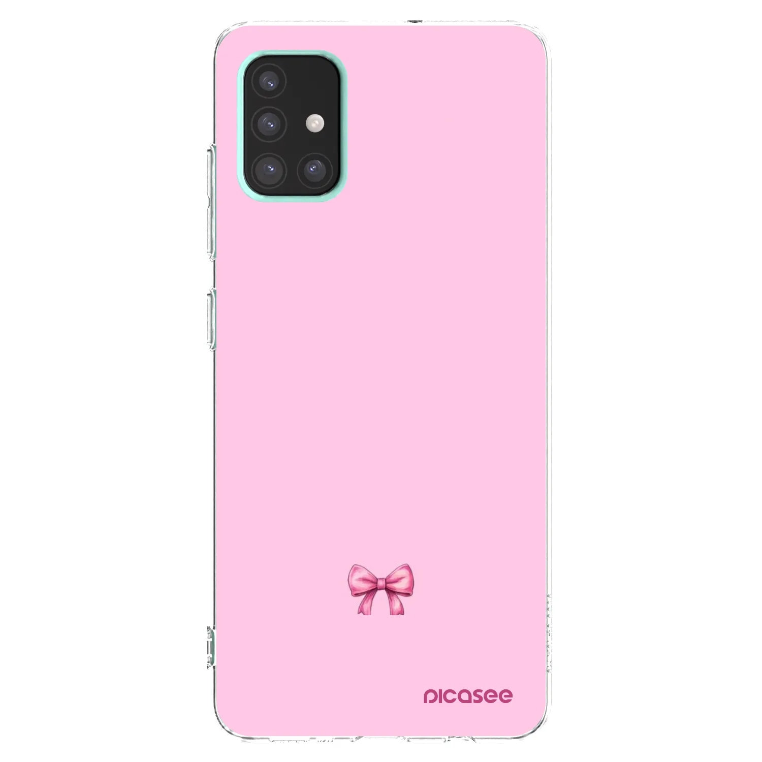Picasee Samsung Galaxy A51 A515F Hülle - Transparentes Silikon - Blush bow