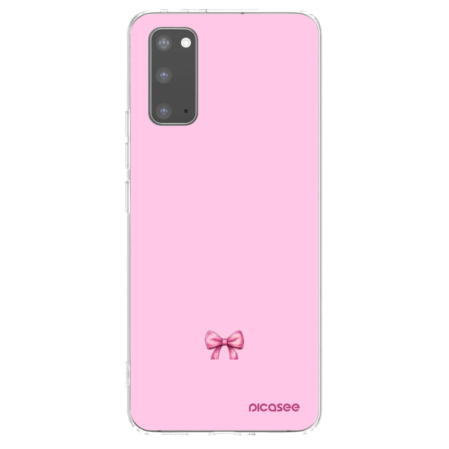 Picasee Samsung Galaxy S20 G980F Hülle - Transparentes Silikon - Blush bow