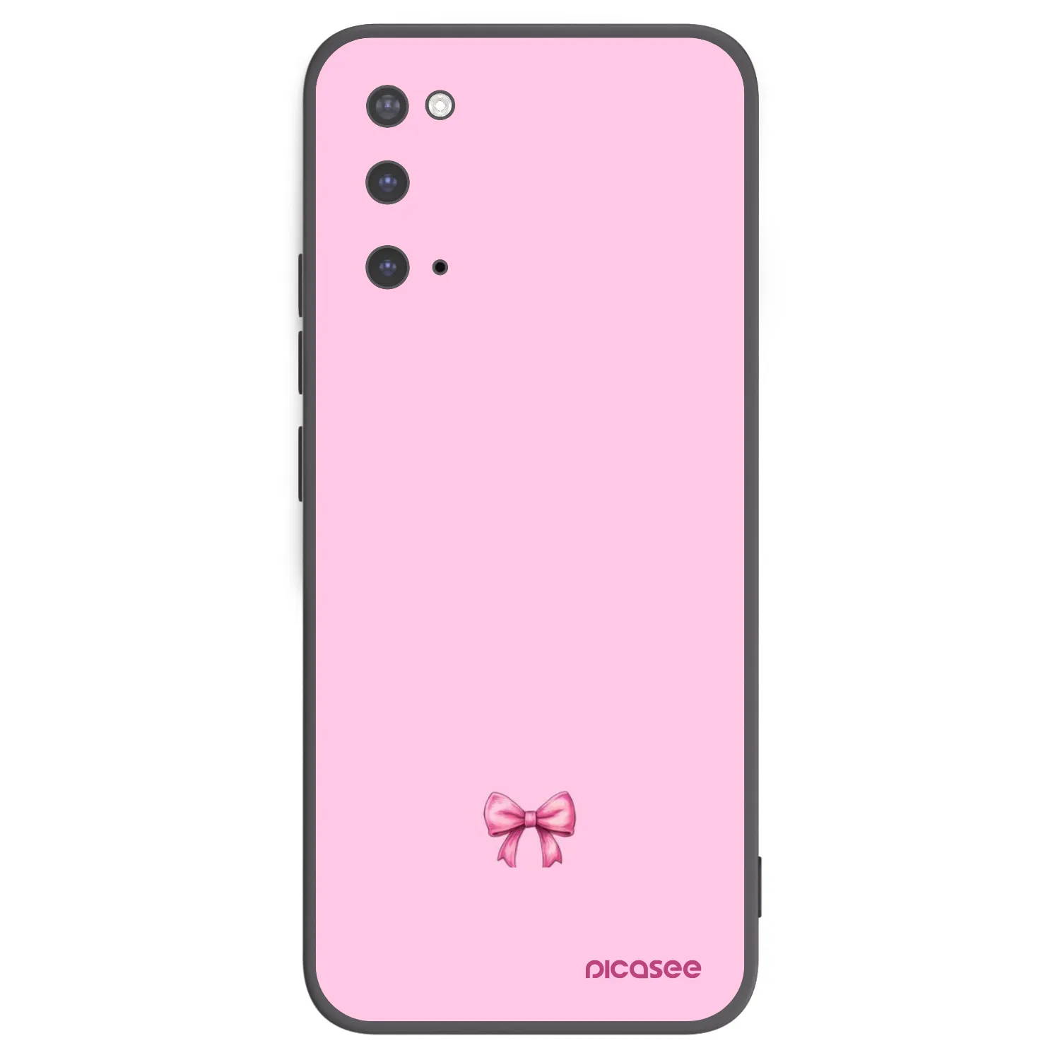 Picasee Samsung Galaxy S20 G980F Hülle - Schwarzes Silikon - Blush bow
