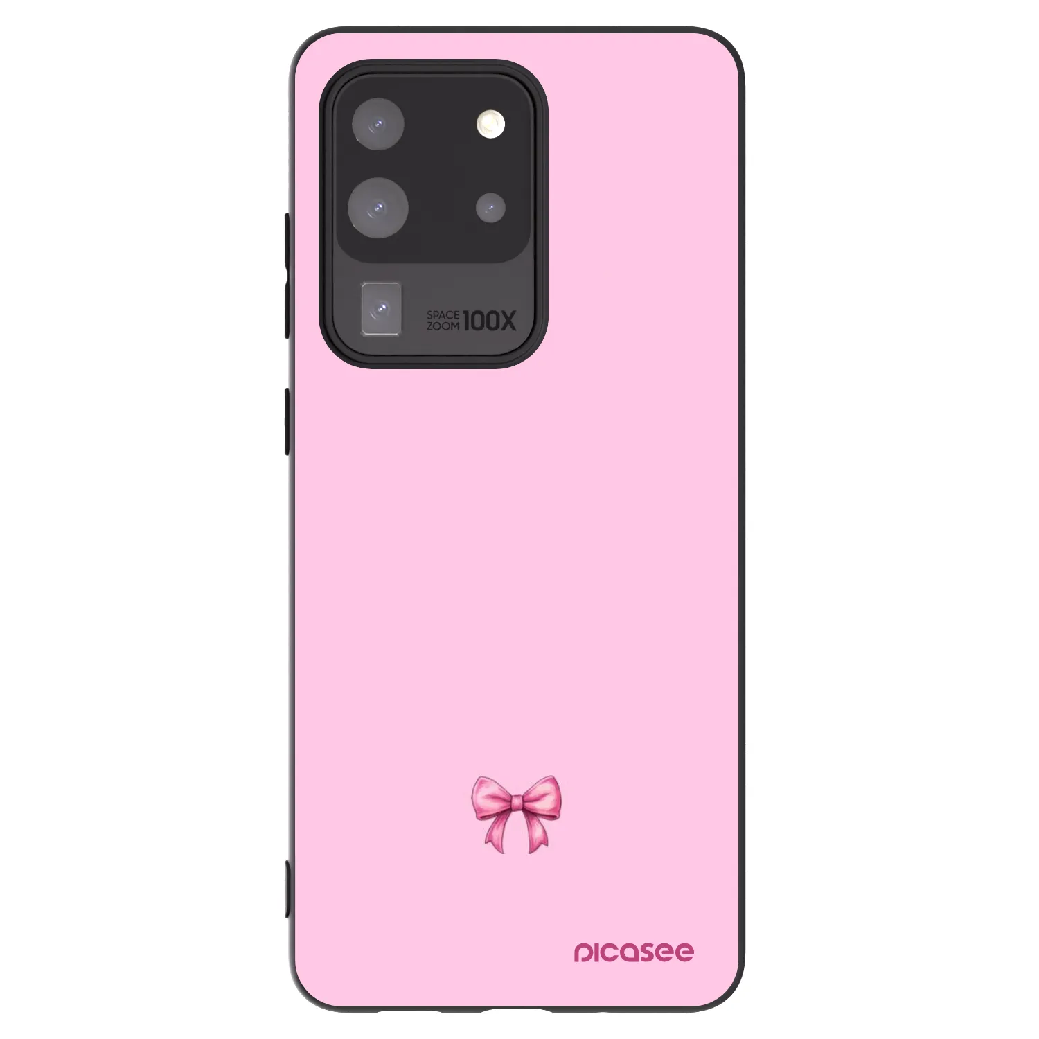 Picasee Samsung Galaxy S20 Ultra 5G G988F Hülle - Schwarzes Silikon - Blush bow