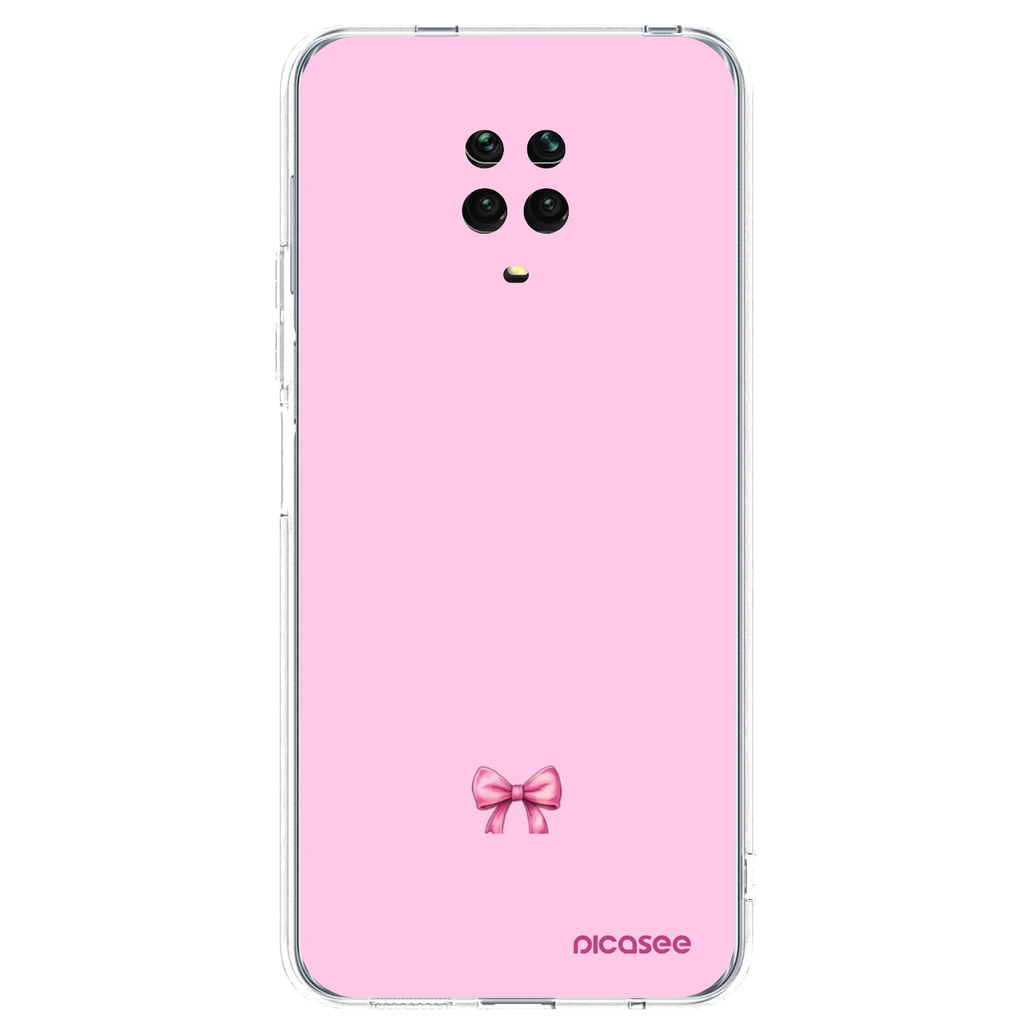 Picasee Xiaomi Redmi Note 9 Pro Hülle - Transparentes Silikon - Blush bow
