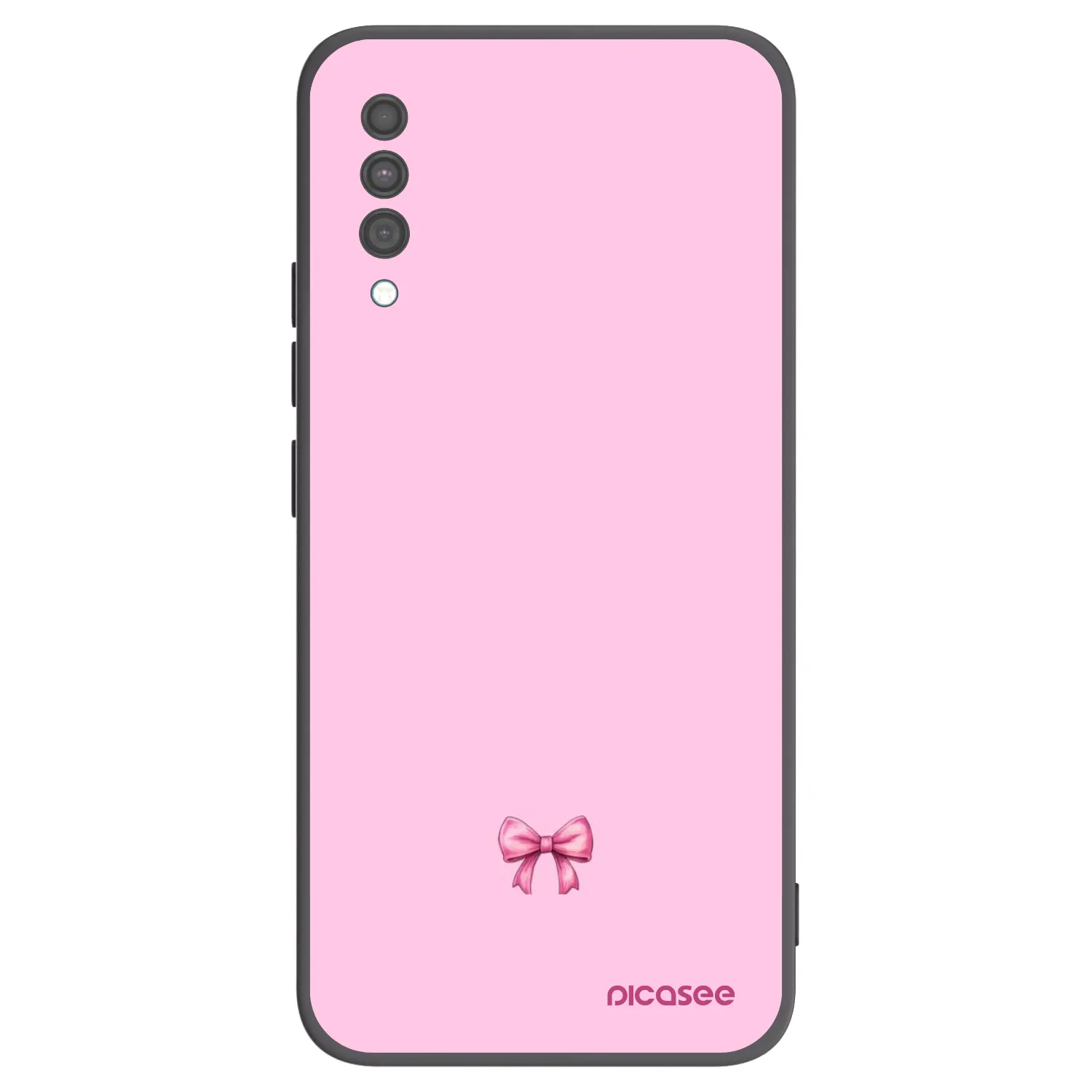 Picasee Samsung Galaxy A30s A307F Hülle - Schwarzes Silikon - Blush bow