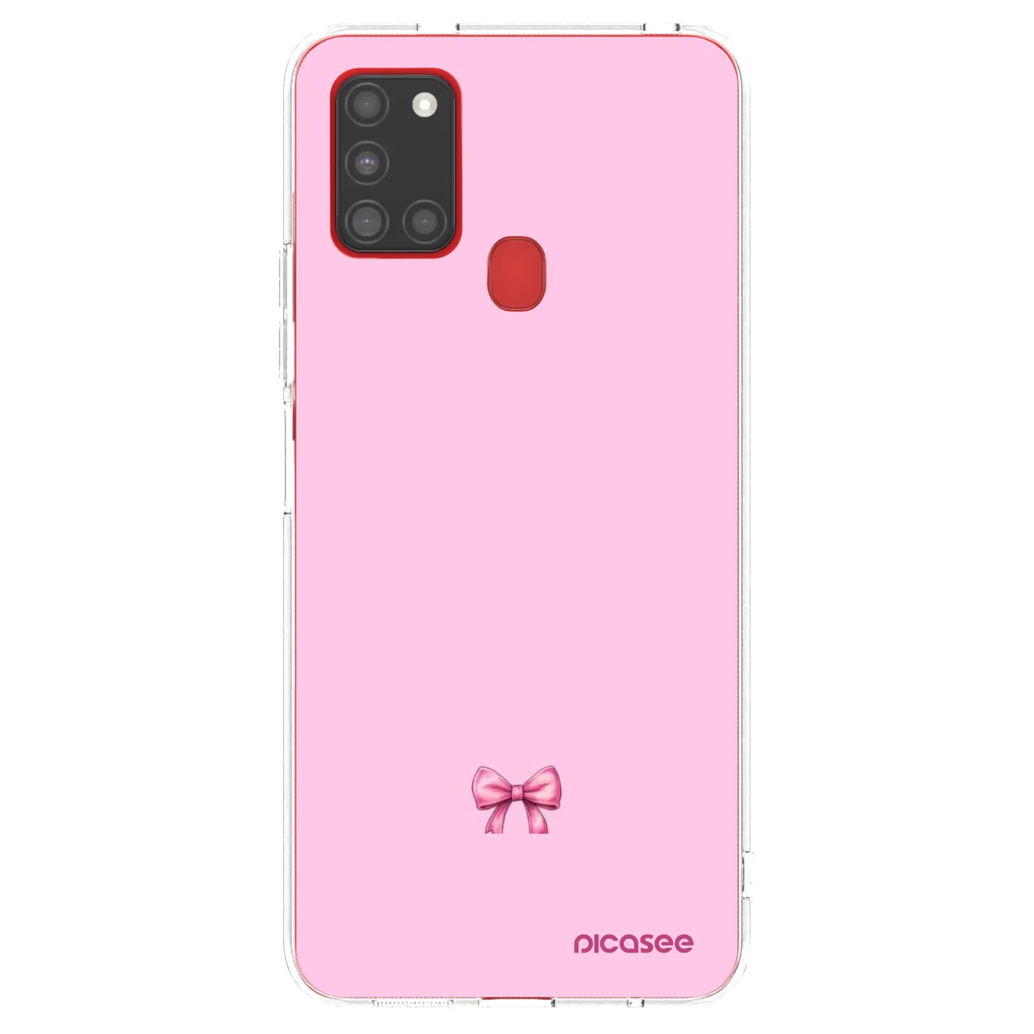 Picasee Samsung Galaxy A21s Hülle - Transparentes Silikon - Blush bow