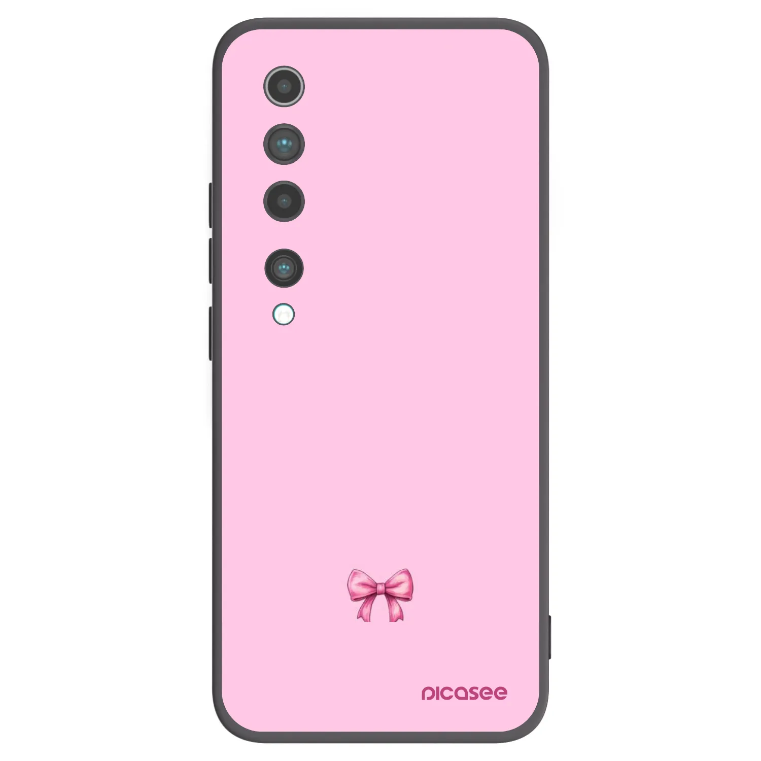 Picasee Xiaomi Mi 10 Hülle - Schwarzes Silikon - Blush bow