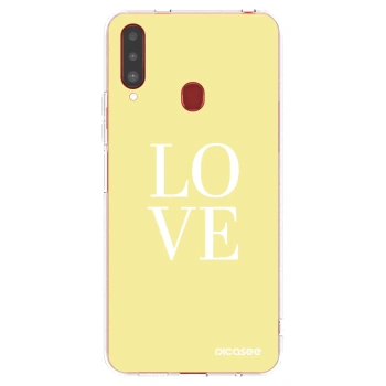 Picasee Samsung Galaxy A20s Hülle - Transparentes Silikon - Love