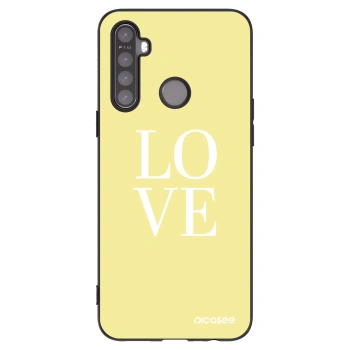 Picasee Realme 6i Hülle - Schwarzes Silikon - Love
