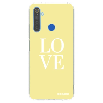 Picasee Realme 5 Hülle - Transparentes Silikon - Love