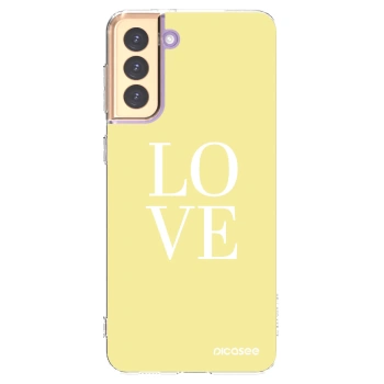 Picasee Samsung Galaxy S21+ 5G G996F Hülle - Transparentes Silikon - Love