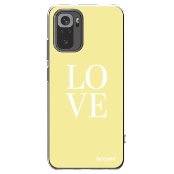 Picasee Xiaomi Redmi Note 10 Hülle - Transparentes Silikon - Love