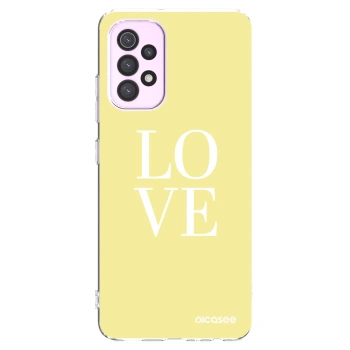 Picasee Samsung Galaxy A32 5G A326B Hülle - Transparentes Silikon - Love