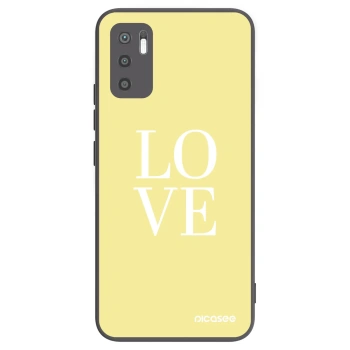 Picasee Xiaomi Redmi Note 10 5G Hülle - Schwarzes Silikon - Love