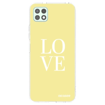 Picasee Samsung Galaxy A22 A226B 5G Hülle - Transparentes Silikon - Love