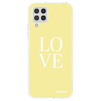 Picasee Samsung Galaxy A22 A225F 4G Hülle - Transparentes Silikon - Love