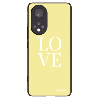 Picasee Honor 50 5G Hülle - Schwarzes Silikon - Love