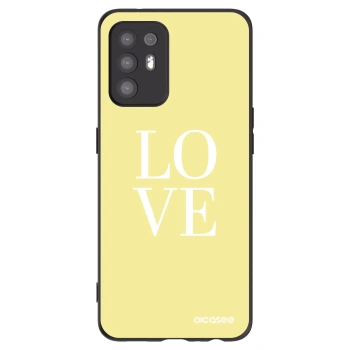 Picasee OPPO A94 5G Hülle - Schwarzes Silikon - Love