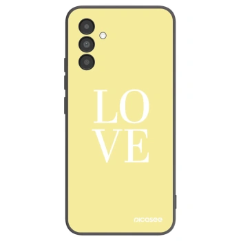 Picasee Samsung Galaxy A04s A047F Hülle - Schwarzes Silikon - Love
