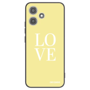 Picasee Xiaomi Redmi 12 5G Hülle - Schwarzes Silikon - Love