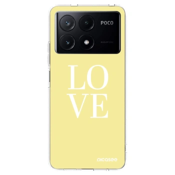Picasee Xiaomi Poco X6 Pro Hülle - Transparentes Silikon - Love