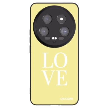 Picasee Xiaomi 14 Ultra Hülle - Schwarzes Silikon - Love