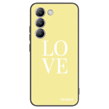 Picasee Vivo V40 SE 5G Hülle - Schwarzes Silikon - Love
