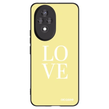 Picasee Honor 200 Pro 5G Hülle - Schwarzes Silikon - Love