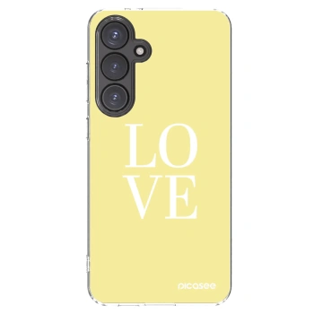 Picasee Samsung Galaxy S24 FE S721B Hülle - Transparentes Silikon - Love