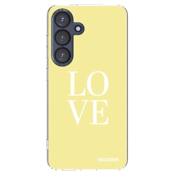 Picasee Samsung Galaxy S25 5G Hülle - Transparentes Silikon - Love