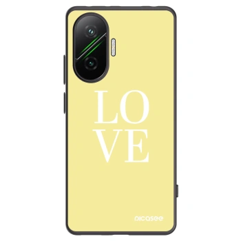 Picasee Xiaomi Poco F7 5G Hülle - Schwarzes Silikon - Love
