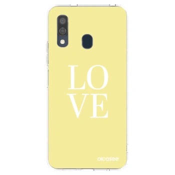 Picasee Samsung Galaxy A40 A405F Hülle - Transparentes Silikon - Love