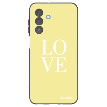 Picasee Samsung Galaxy A17 5G Hülle - Schwarzes Silikon - Love