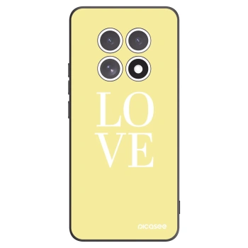 Picasee Xiaomi Redmi Note 15 Hülle - Schwarzes Silikon - Love