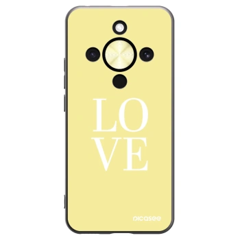 Picasee Honor Magic8 Lite 5G Hülle - Schwarzes Silikon - Love