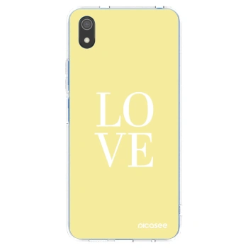 Picasee Xiaomi Redmi 7A Hülle - Transparentes Silikon - Love