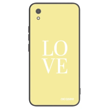Picasee Xiaomi Redmi 7A Hülle - Schwarzes Silikon - Love