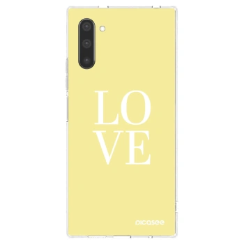 Picasee Samsung Galaxy Note 10 N970F Hülle - Transparentes Silikon - Love