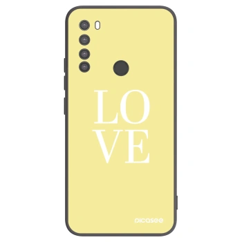 Picasee Xiaomi Redmi Note 8 Hülle - Schwarzes Silikon - Love