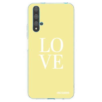 Picasee Huawei Nova 5T Hülle - Transparentes Silikon - Love