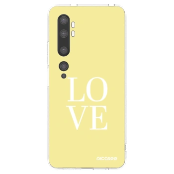 Picasee Xiaomi Mi Note 10 (Pro) Hülle - Transparentes Silikon - Love