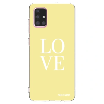 Picasee Samsung Galaxy A71 A715F Hülle - Transparentes Silikon - Love