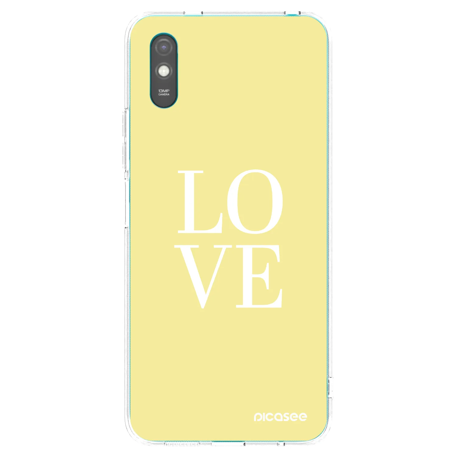 Picasee Xiaomi Redmi 9A Hülle - Transparentes Silikon - Love