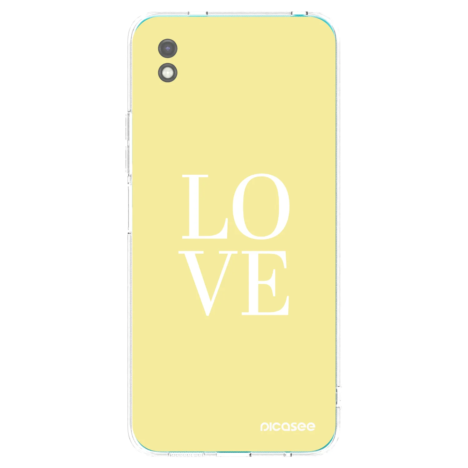 Picasee Xiaomi Redmi 9A Hülle - Schwarzes Silikon - Love