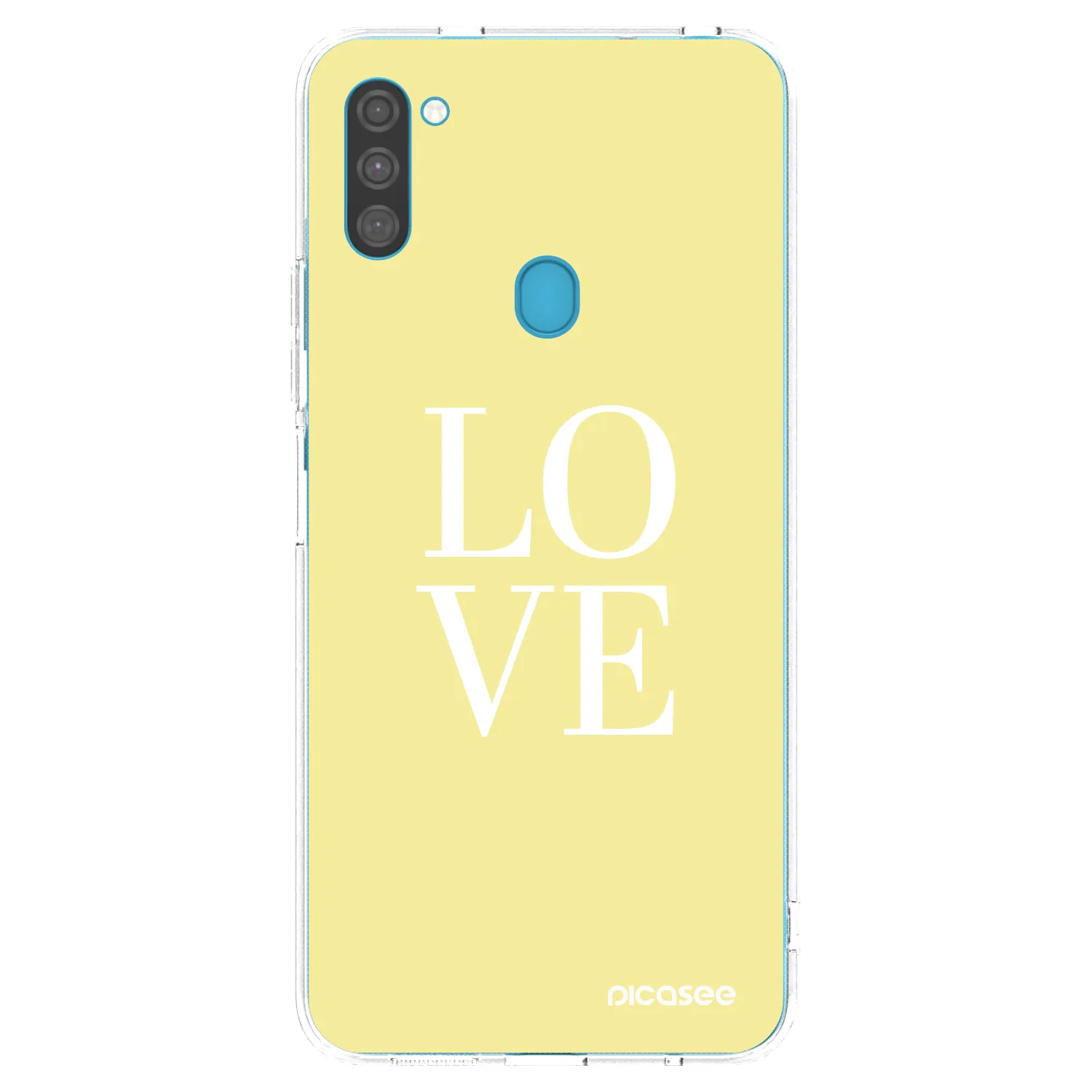 Picasee Samsung Galaxy M11 Hülle - Transparentes Silikon - Love