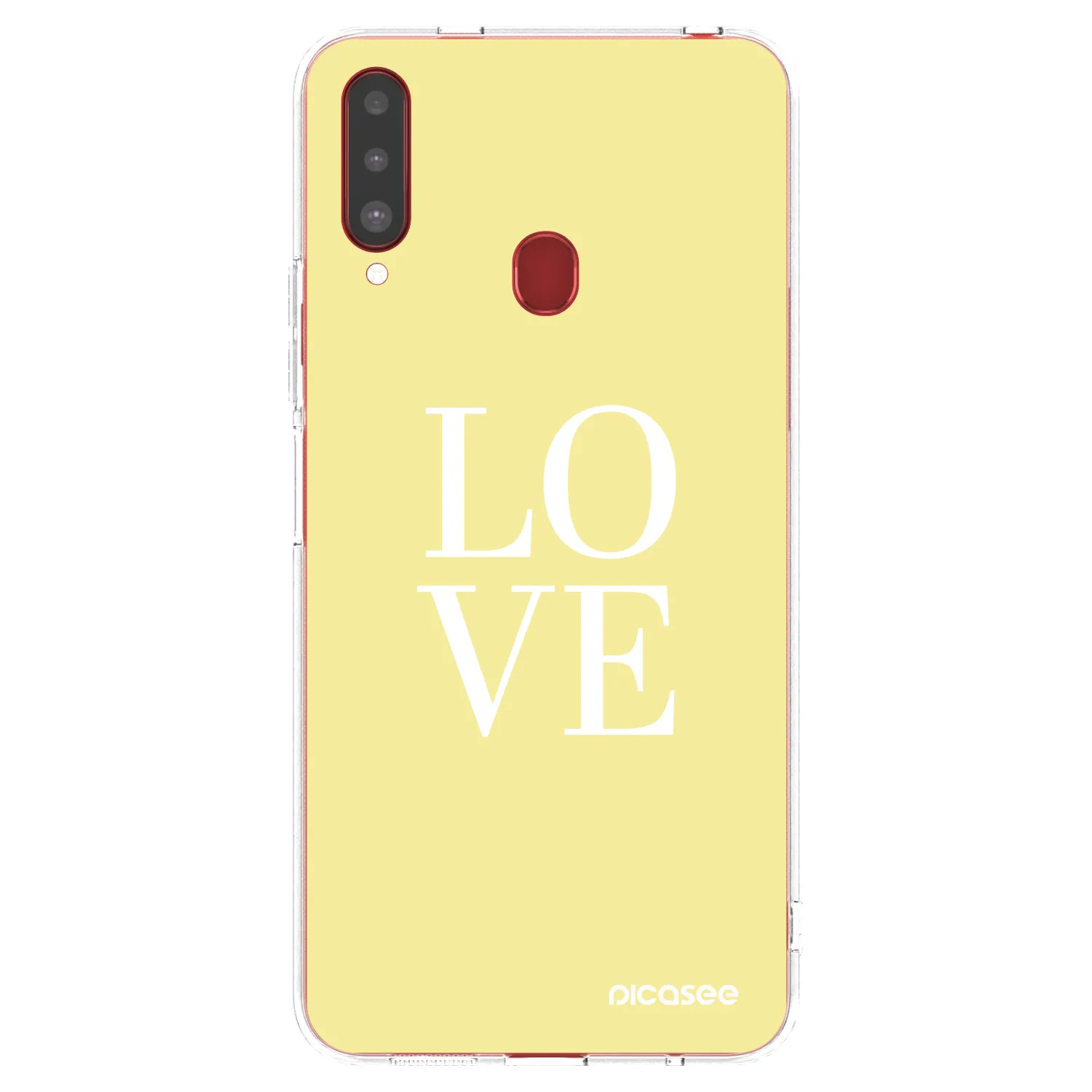 Picasee Samsung Galaxy A20s Hülle - Transparentes Silikon - Love