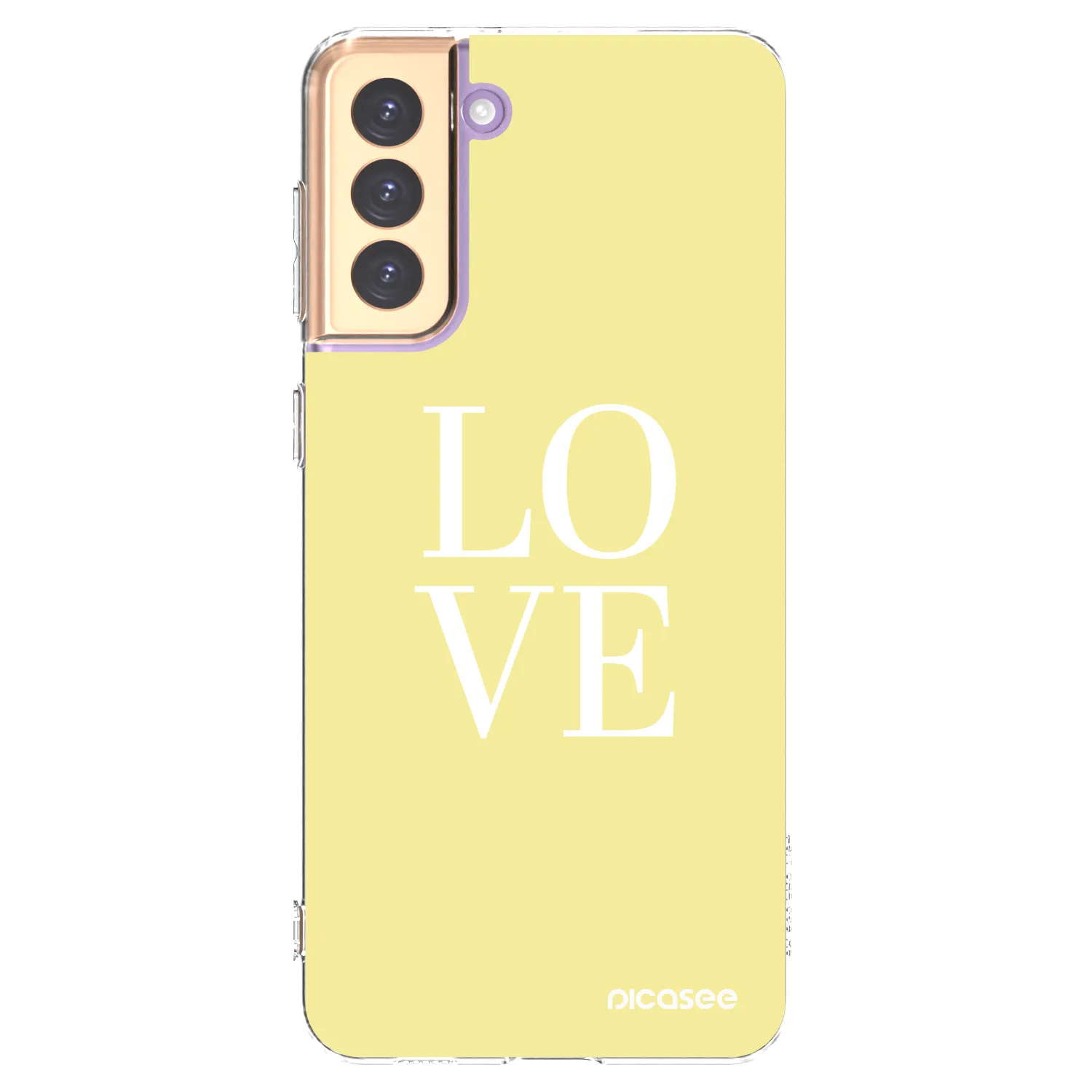 Picasee Samsung Galaxy S21+ 5G G996F Hülle - Transparentes Silikon - Love