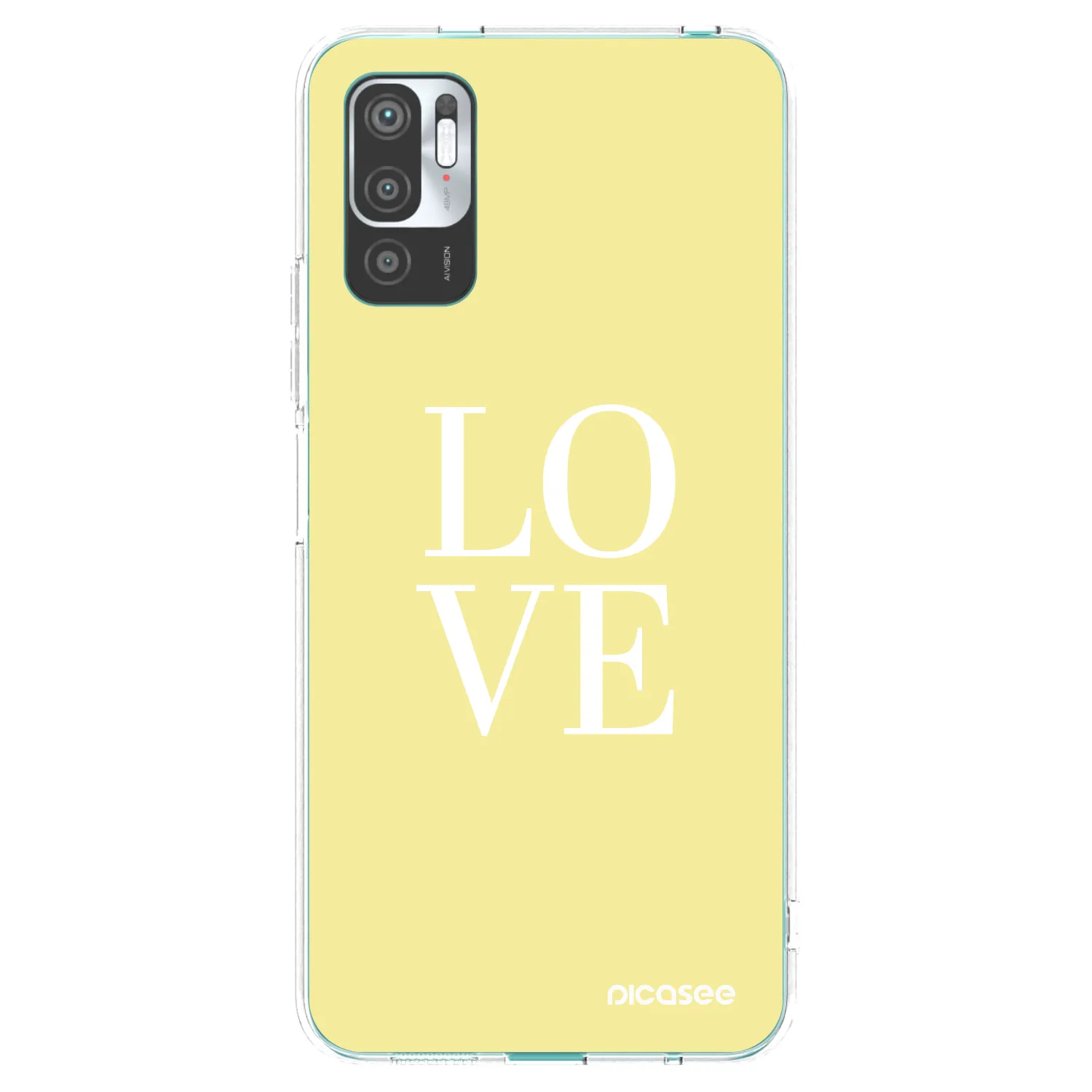 Picasee Xiaomi Redmi Note 10 5G Hülle - Transparentes Silikon - Love