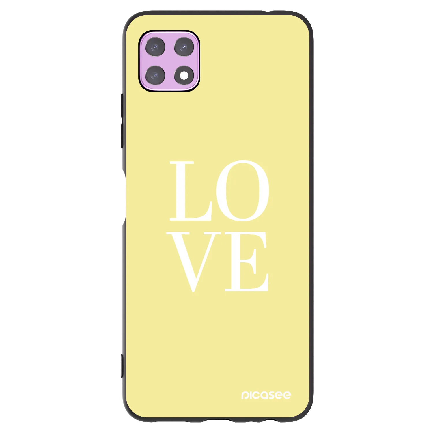 Picasee Samsung Galaxy A22 A226B 5G Hülle - Schwarzes Silikon - Love