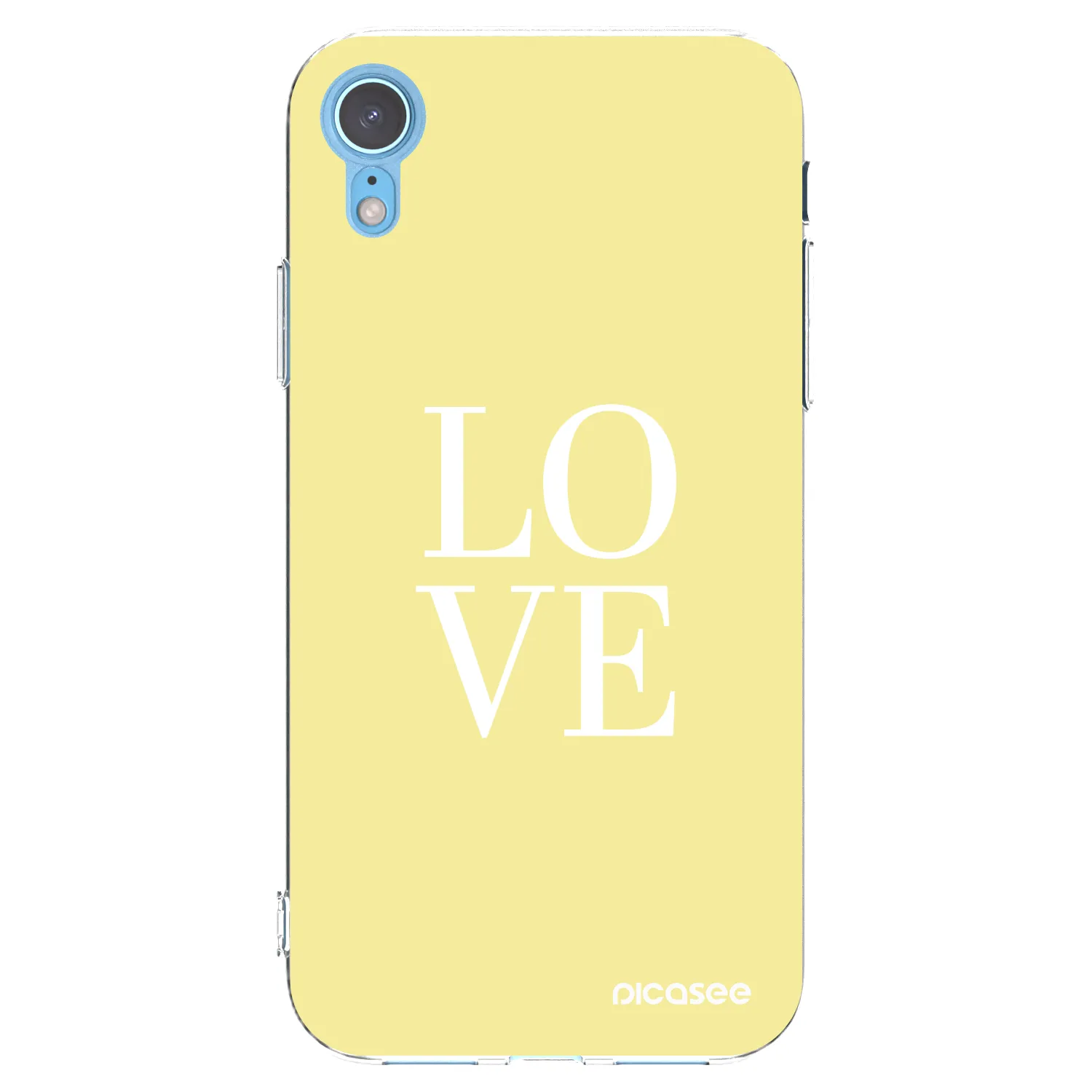 Picasee Apple iPhone XR Hülle - Transparentes Silikon - Love