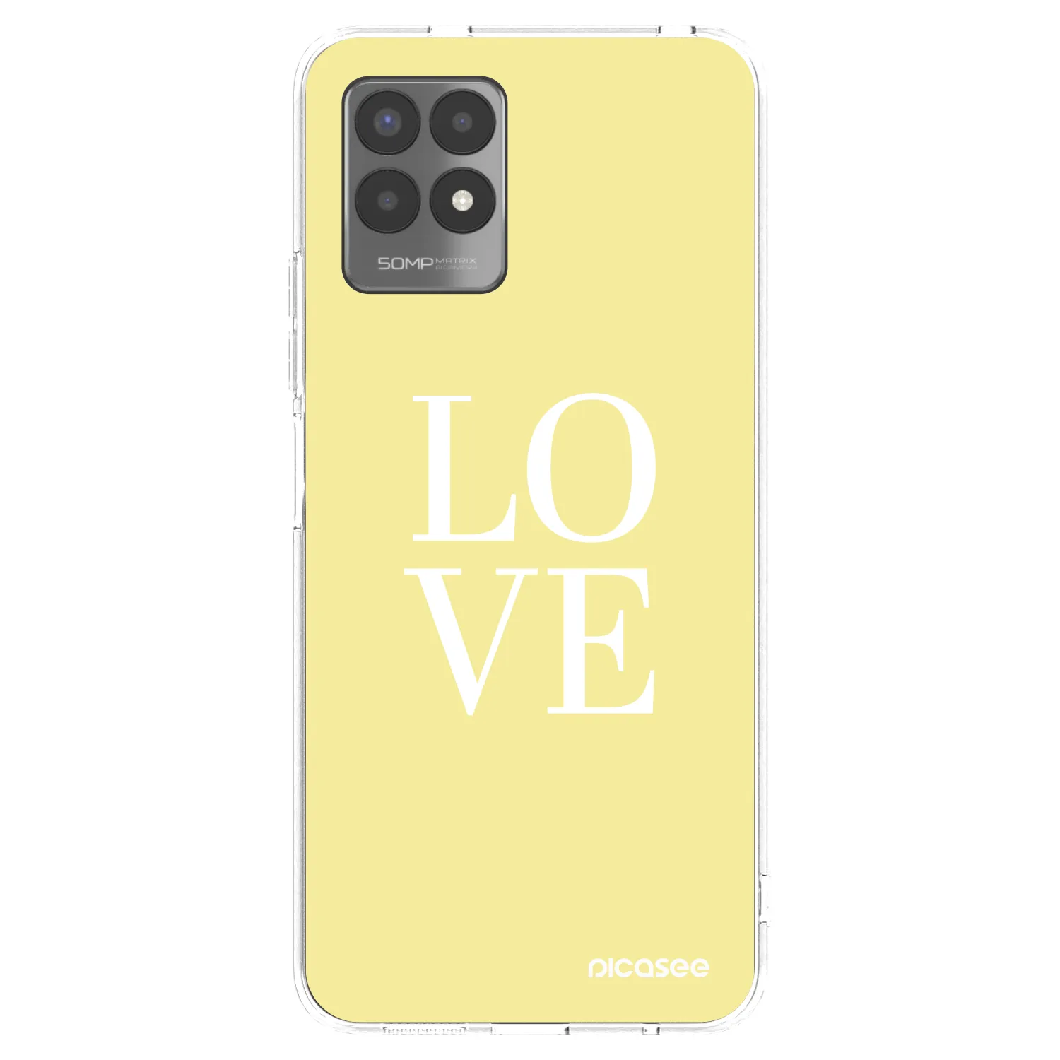 Picasee Realme 8i Hülle - Transparentes Silikon - Love